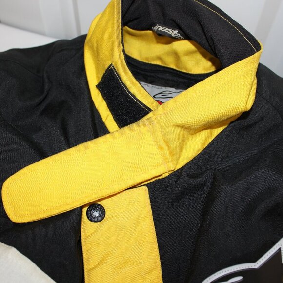 Alpinestars Mens Heavy Jacket Adventure Touring Size 44 Italian Black Yellow - Picture 16 of 16